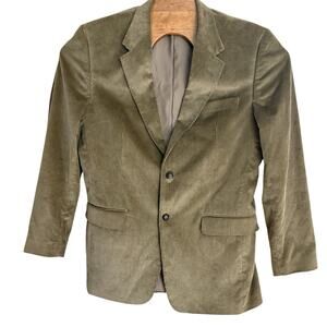 Monsieur Adolfo Brown Corduroy Blazer Men's Size 40L Sport Jacket Coat